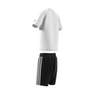 Kids Unisex Graphic Trefoil Shorts Tee Set, White, A901_ONE, thumbnail image number 12