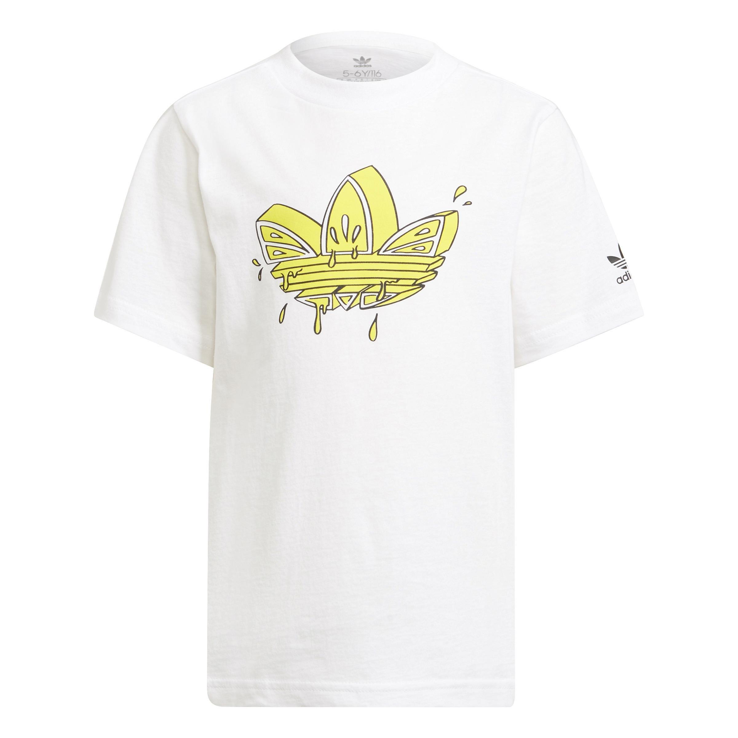Unisex Kids Graphic Trefoil Shorts Tee Set, White, , large image number 14
