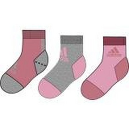Kids Ankle Socks - 3 Pairs, Pink, A901_ONE, large image number 9