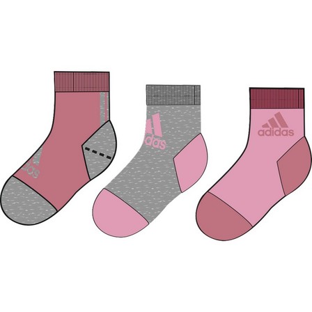 Kids Ankle Socks - 3 Pairs, Pink, A901_ONE, large image number 10