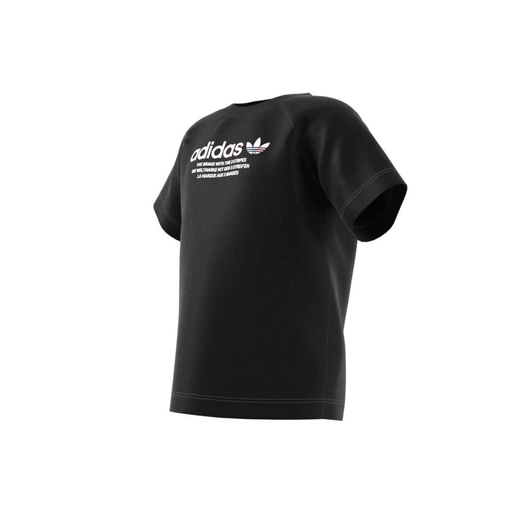 Kids  Adicolor Graphic T-Shirt, Black, A901_ONE, large image number 21