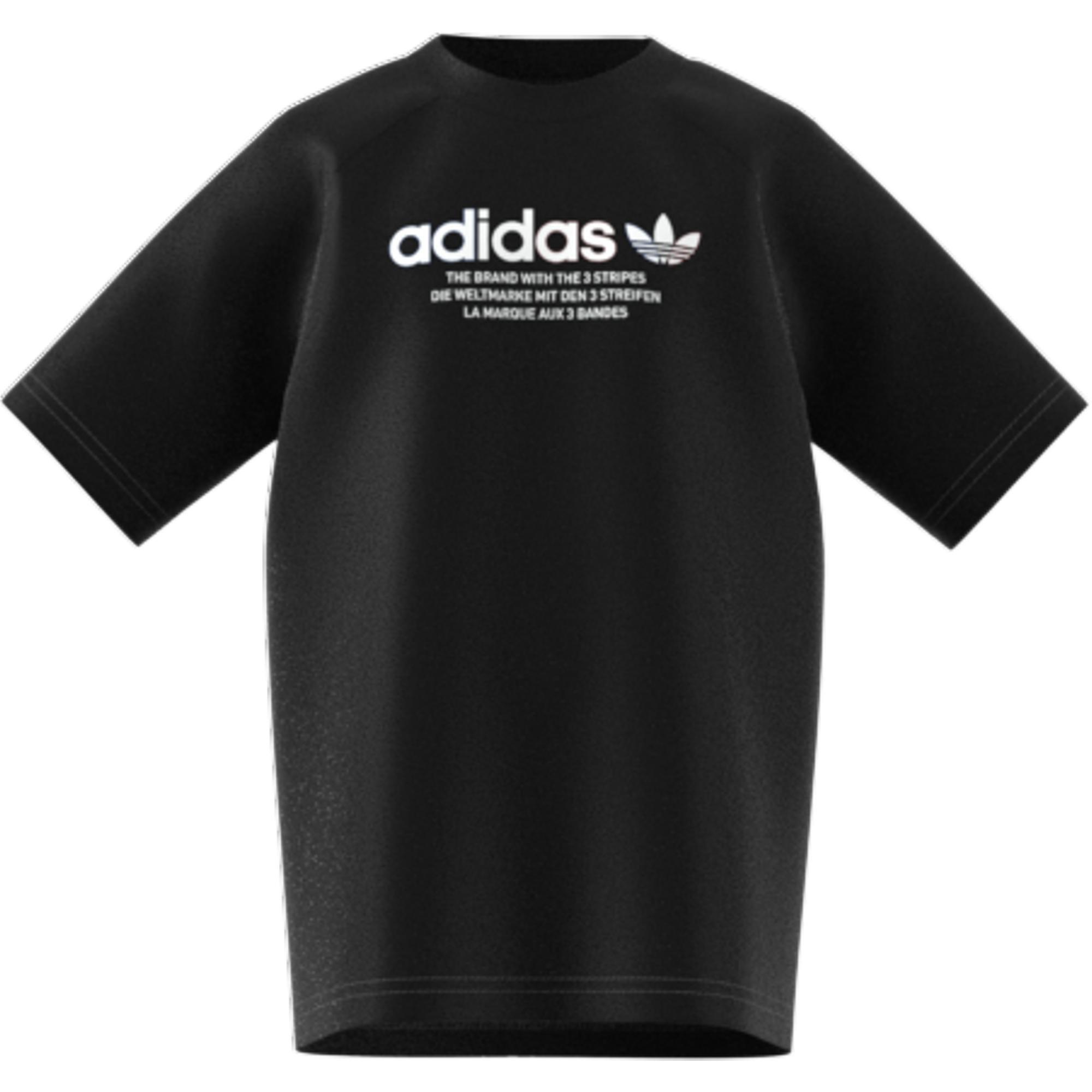 Unisex Kids Adicolor Graphic T-Shirt, Black, , large image number 5