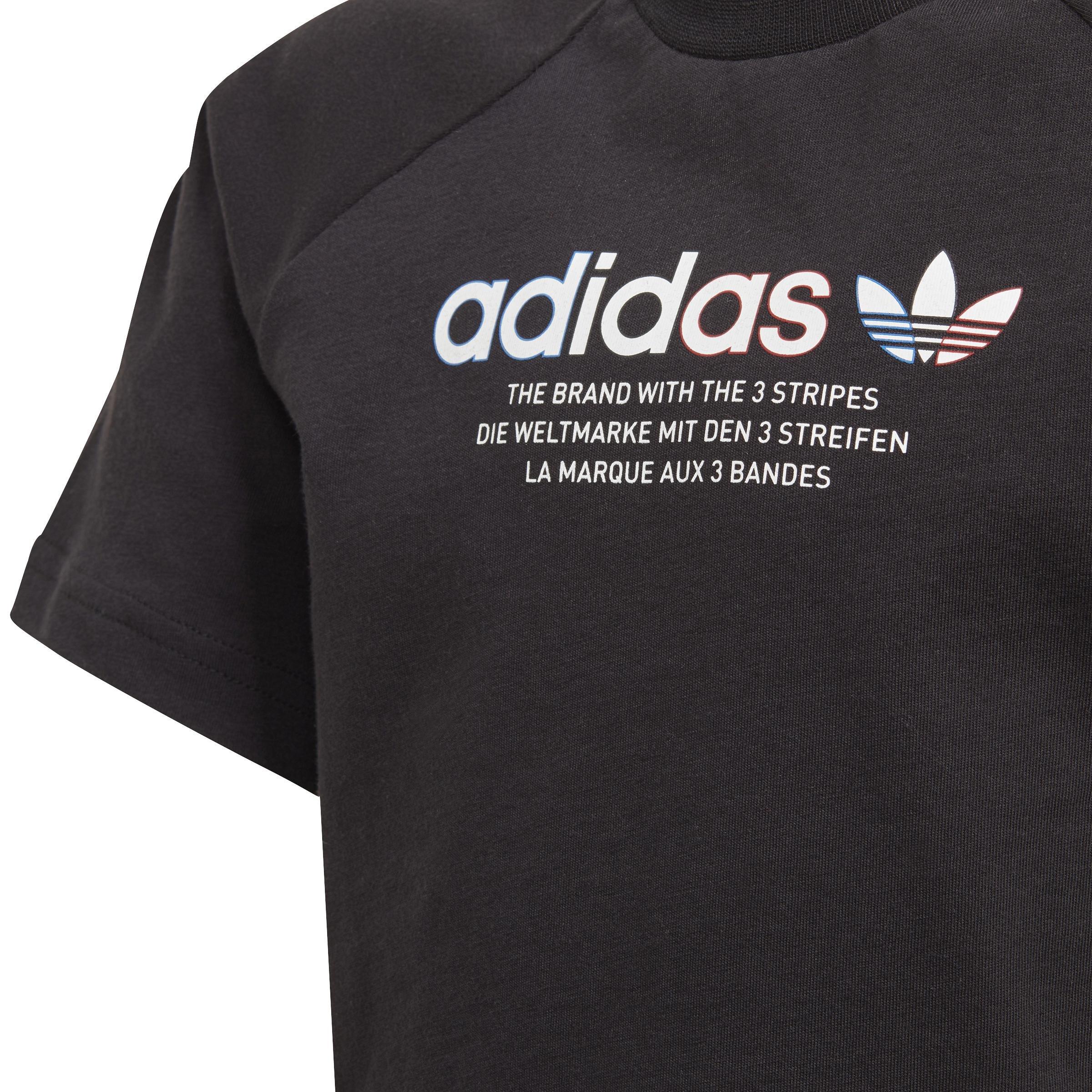Unisex Kids Adicolor Graphic T-Shirt, Black, , large image number 12