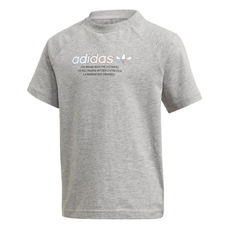 Kids  Adicolor Graphic T-Shirt, Grey, A901_ONE, large image number 2