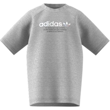 Kids  Adicolor Graphic T-Shirt, Grey, A901_ONE, large image number 3