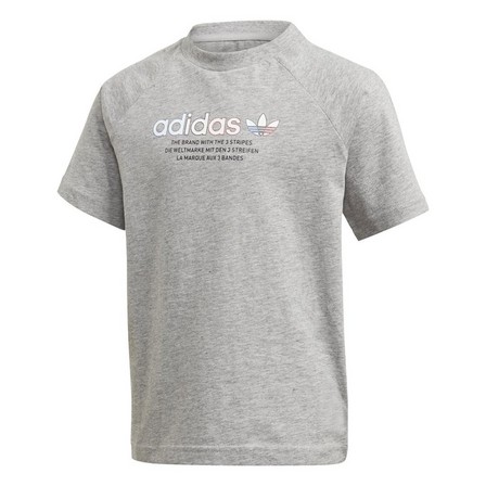 Kids  Adicolor Graphic T-Shirt, Grey, A901_ONE, large image number 4