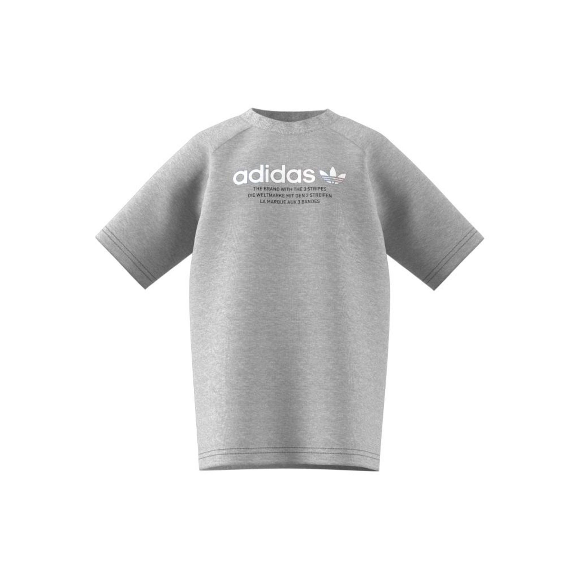 Kids Unisex Adicolor Graphic T-Shirt, Grey, A901_ONE, large image number 22