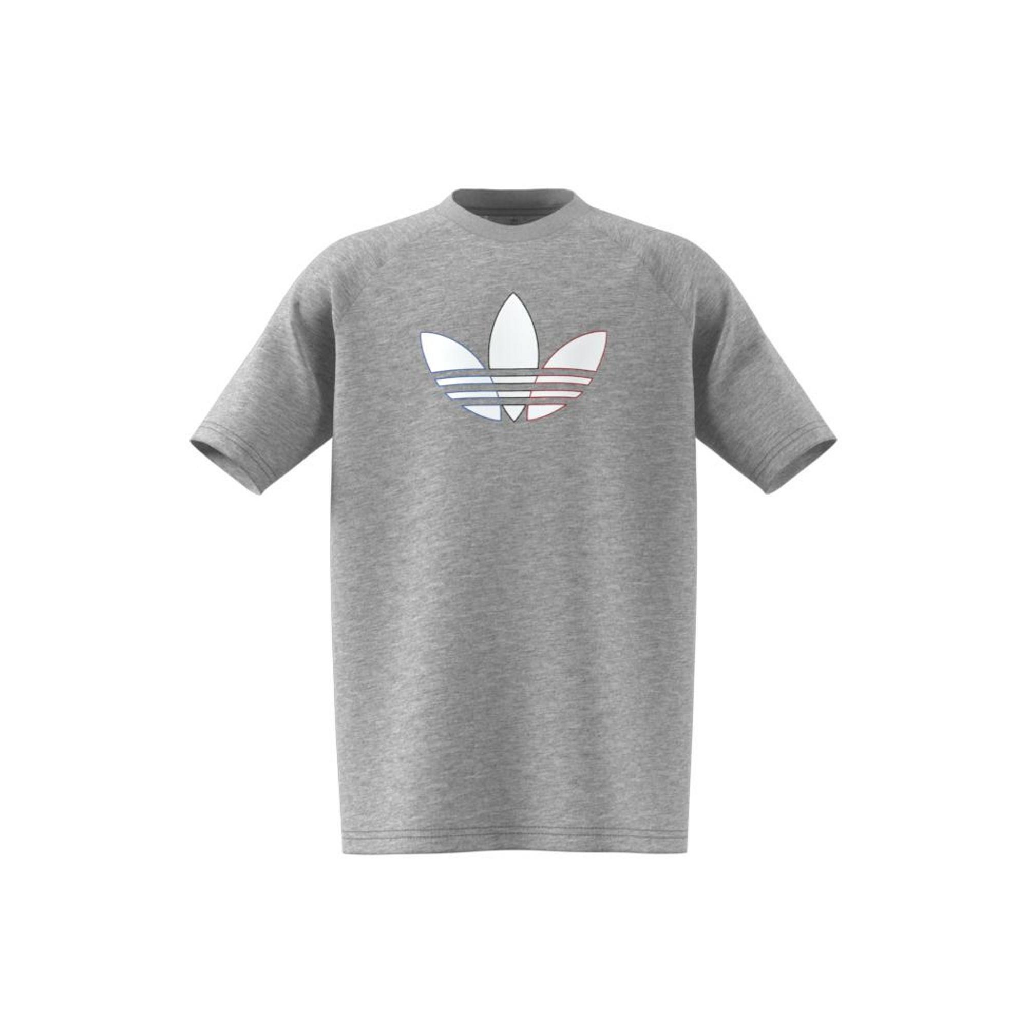 Unisex Kids Adicolor Graphic T-Shirt, Grey, A901_ONE, large image number 16
