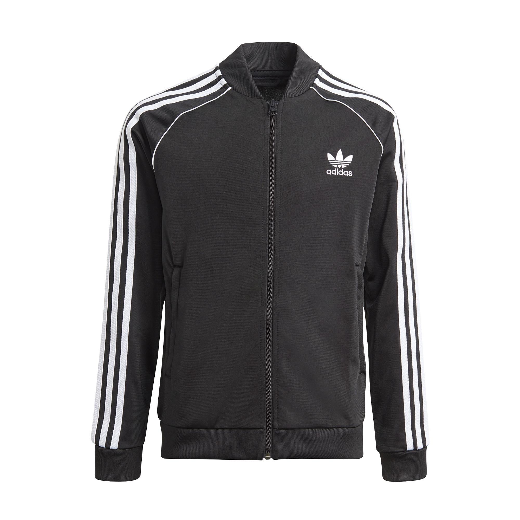 Unisex Kids Adicolor Sst Track Top, Black, A901_ONE, large image number 4