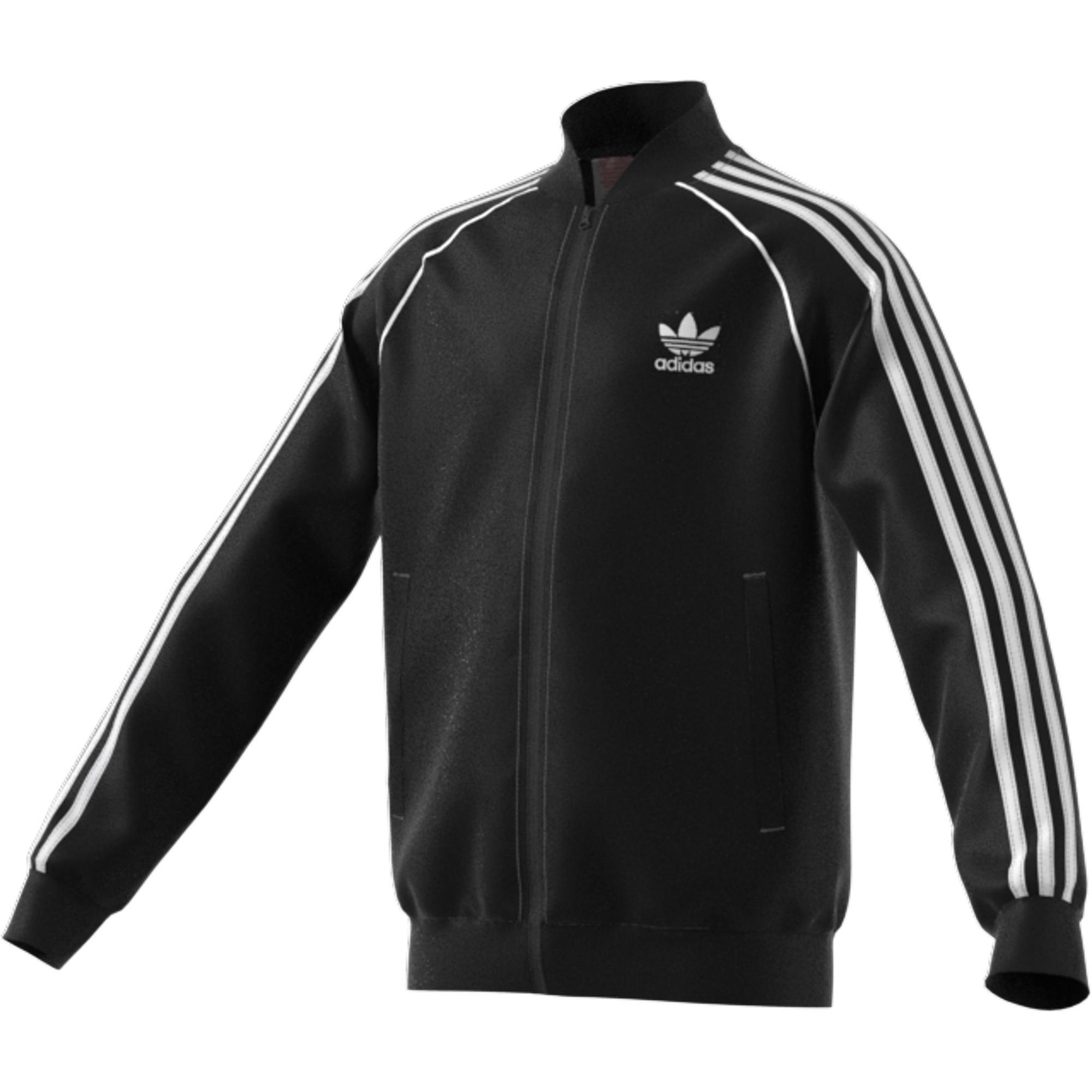 Unisex Kids Adicolor Sst Track Top, Black, A901_ONE, large image number 12