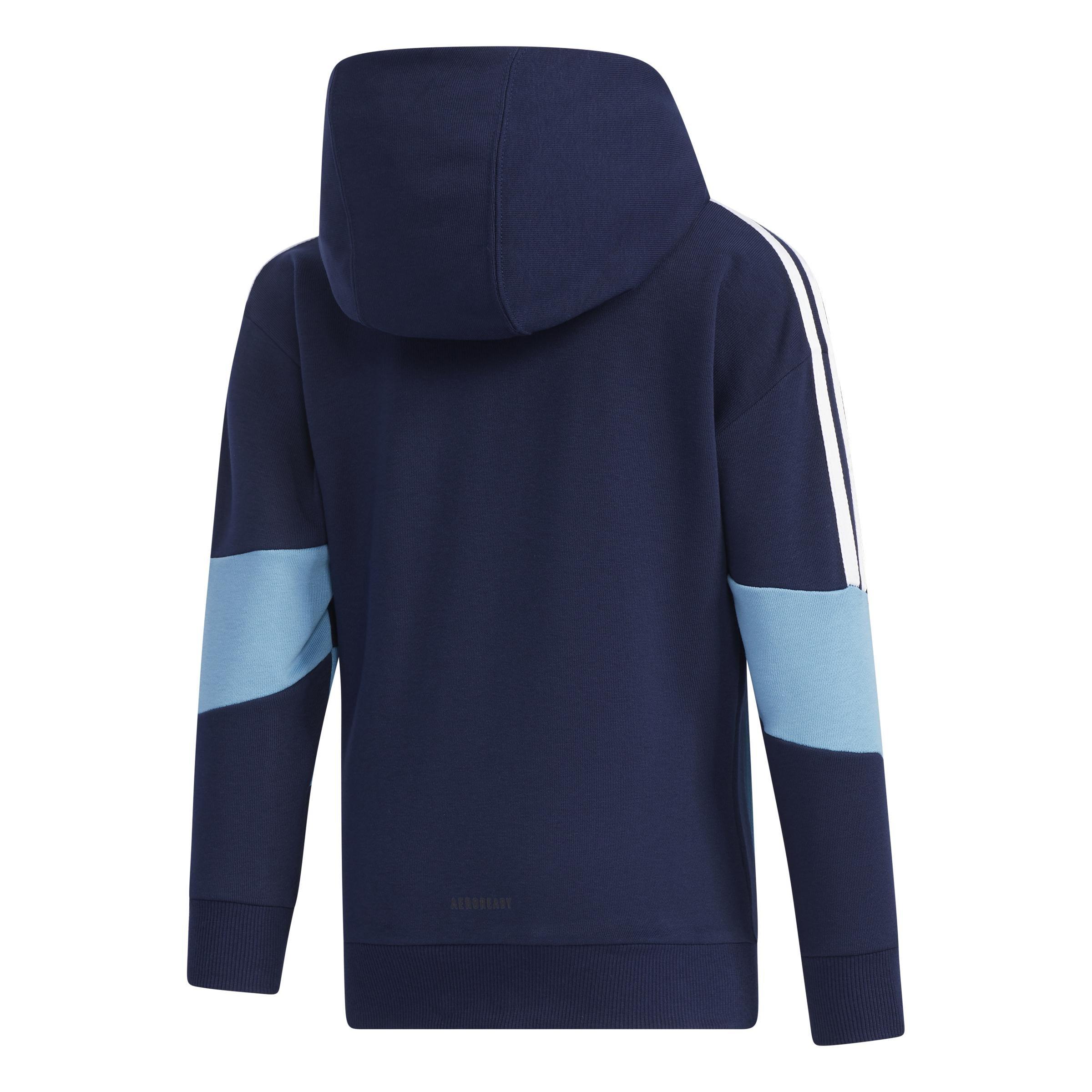 Kids French Terry Hoodie, Blue, A901_ONE, large image number 2