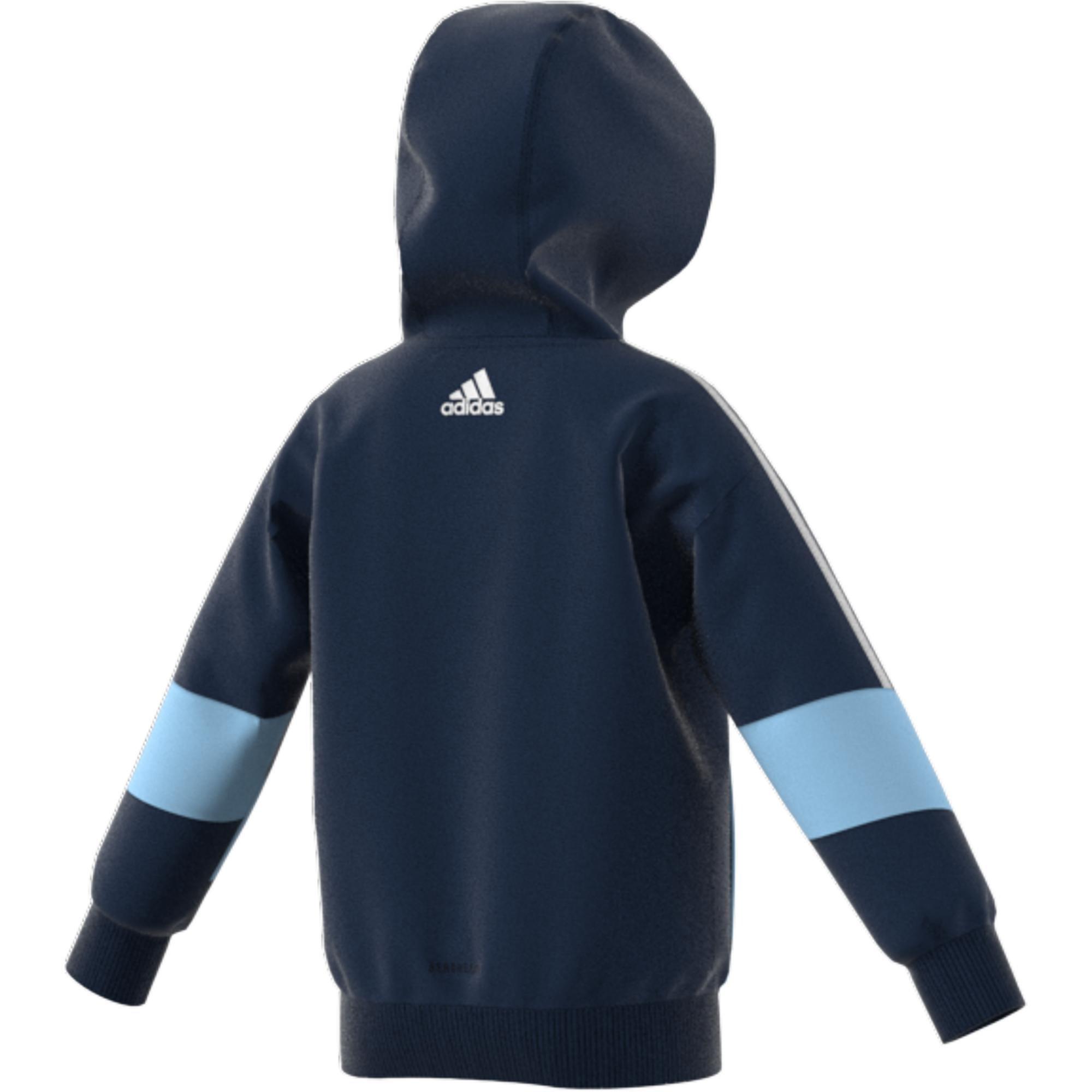 Kids French Terry Hoodie, Blue, A901_ONE, large image number 3