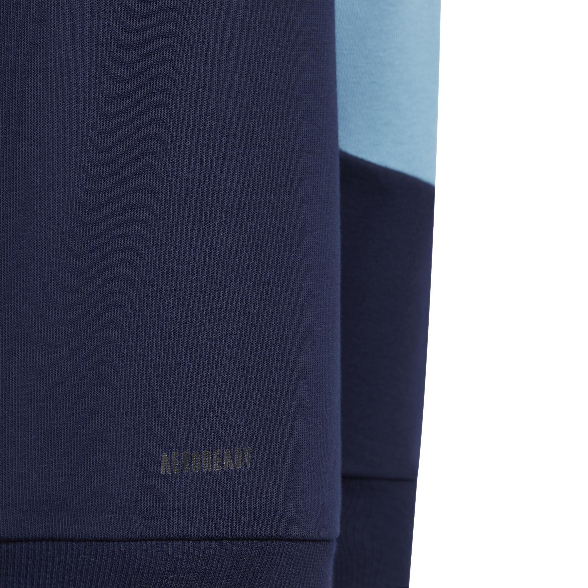 Kids French Terry Hoodie, Blue, A901_ONE, large image number 4