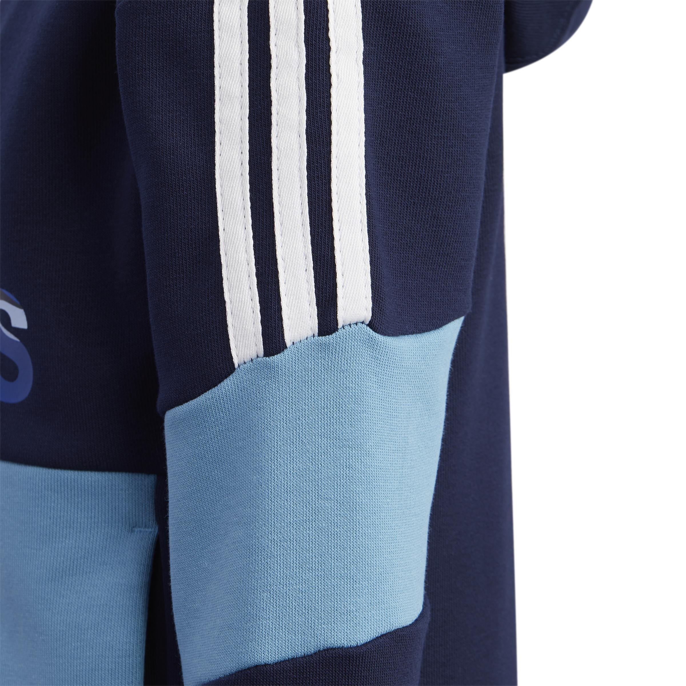 Kids French Terry Hoodie, Blue, A901_ONE, large image number 7