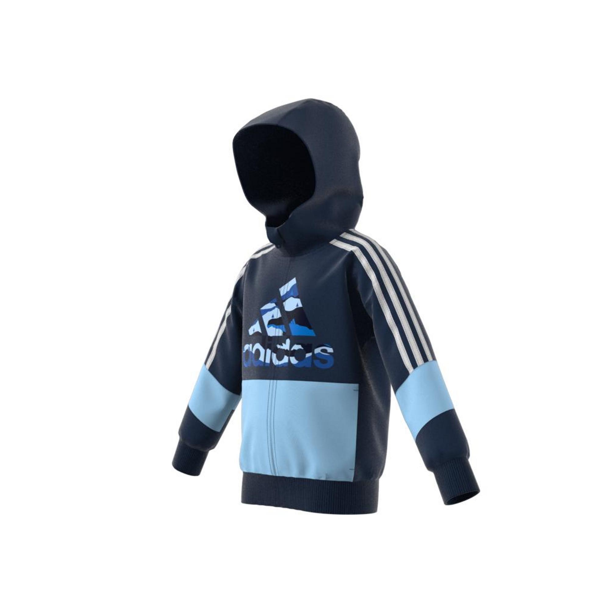 Kids Boys French Terry Hoodie, Blue, A901_ONE, large image number 9