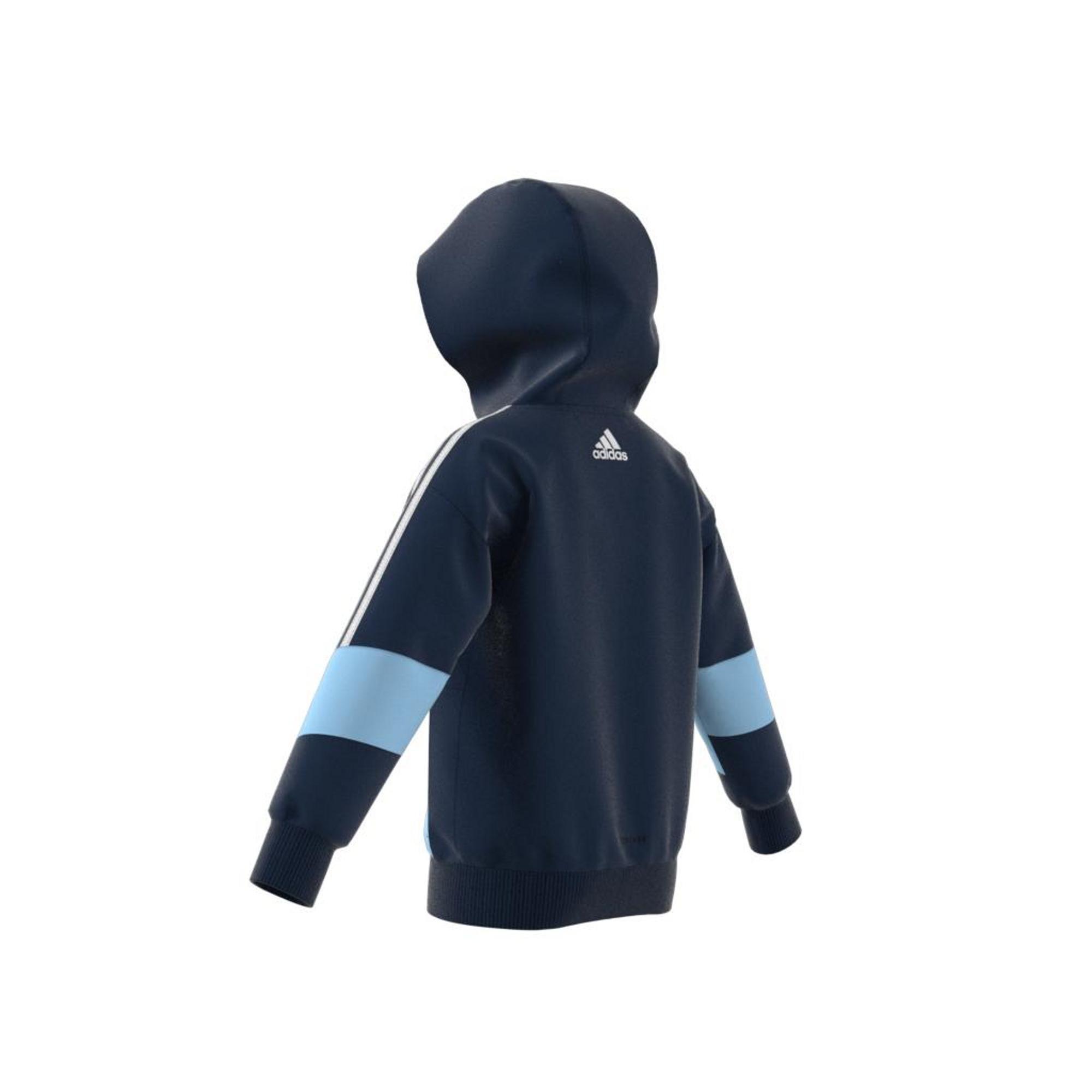 Kids French Terry Hoodie, Blue, A901_ONE, large image number 10