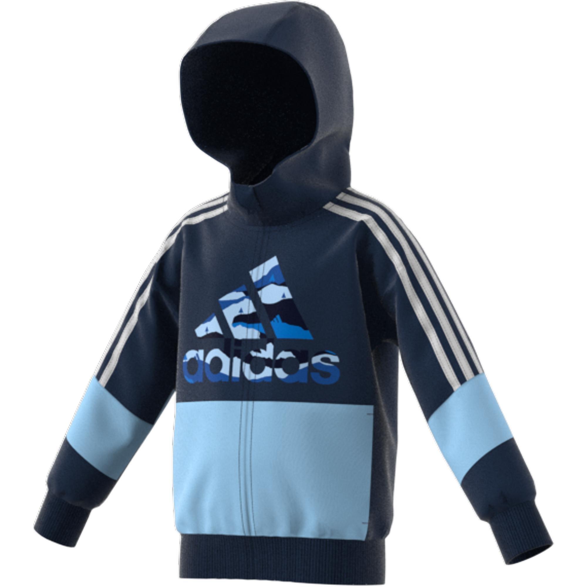 Kids Boys French Terry Hoodie, Blue, A901_ONE, large image number 11