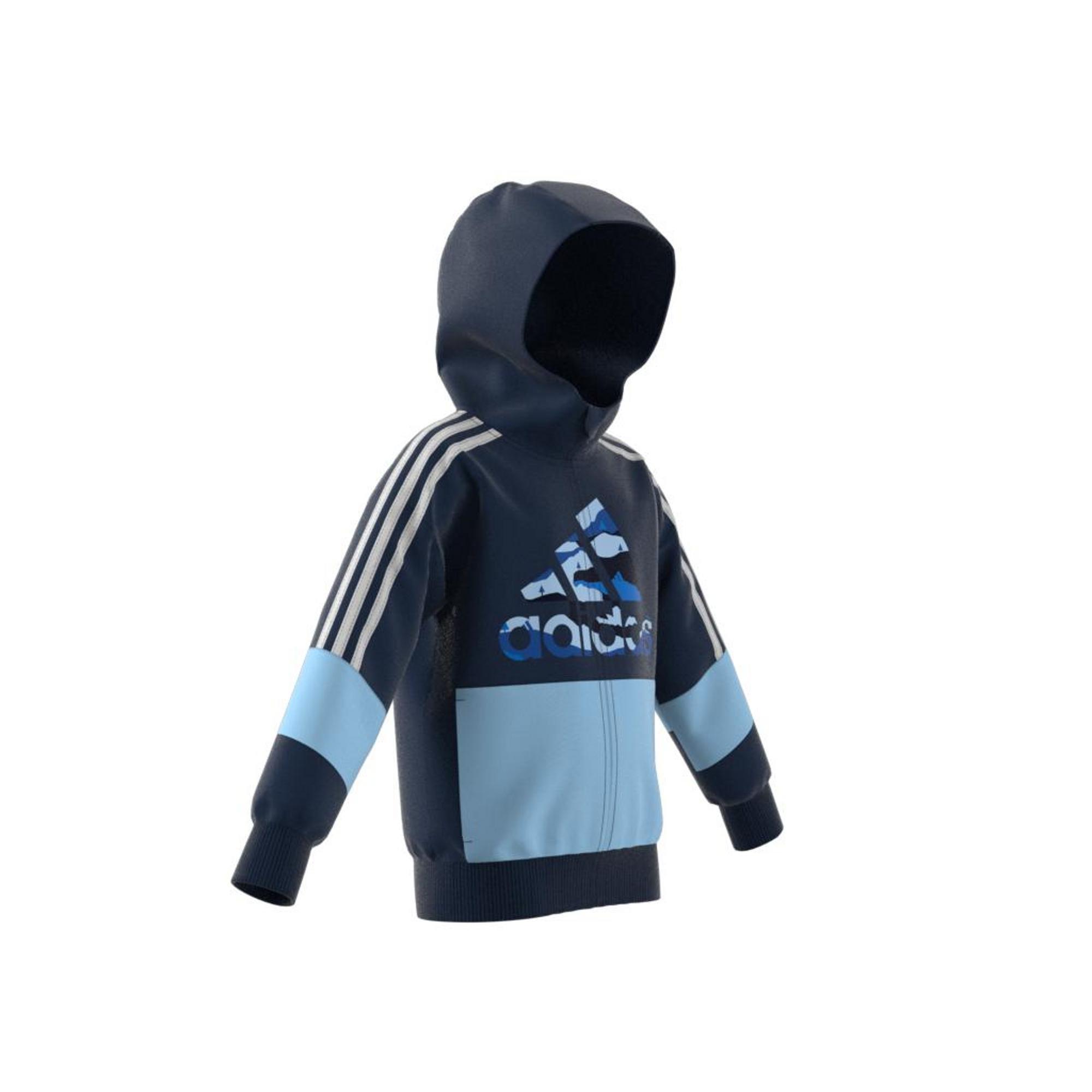 Kids French Terry Hoodie, Blue, A901_ONE, large image number 13
