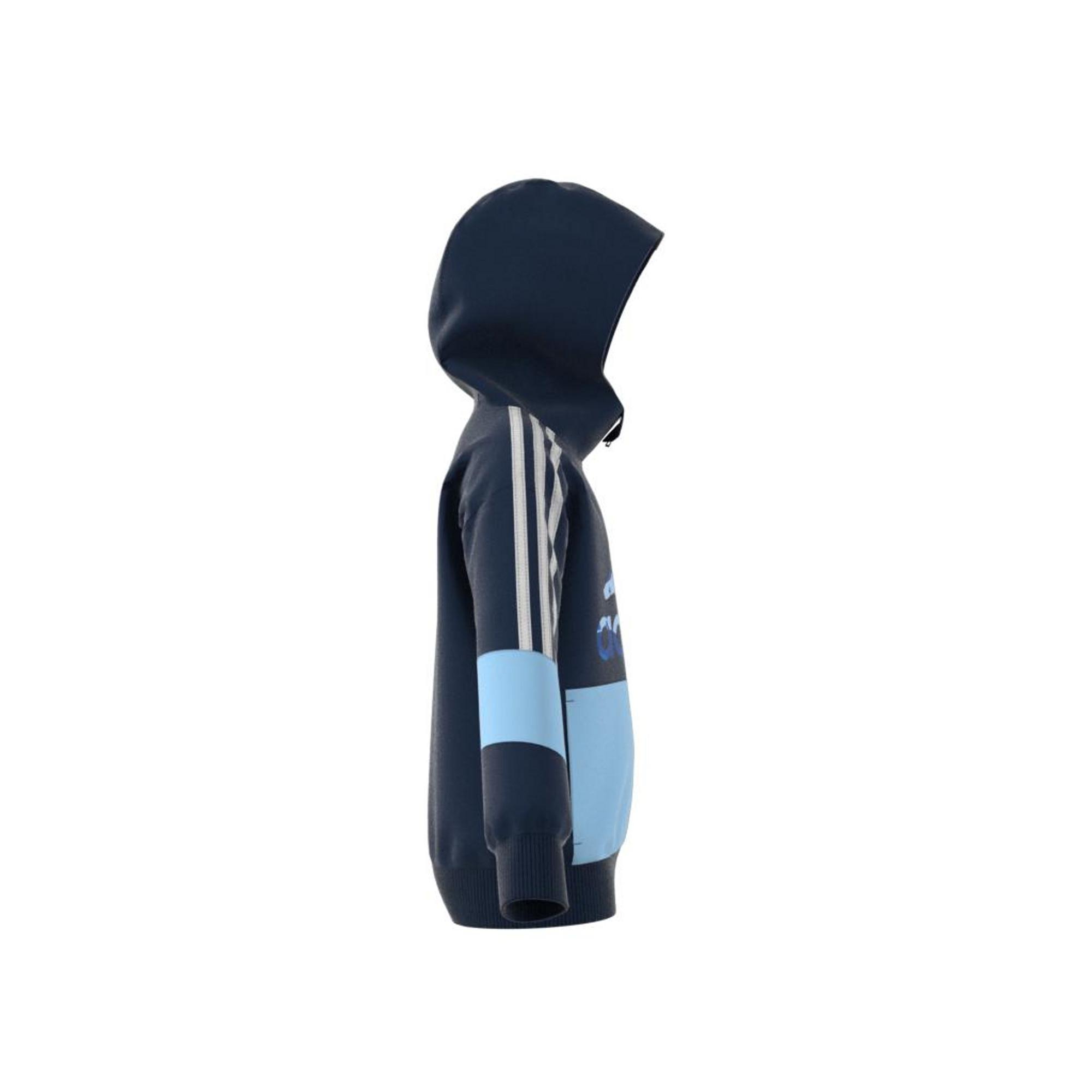 Kids French Terry Hoodie, Blue, A901_ONE, large image number 14