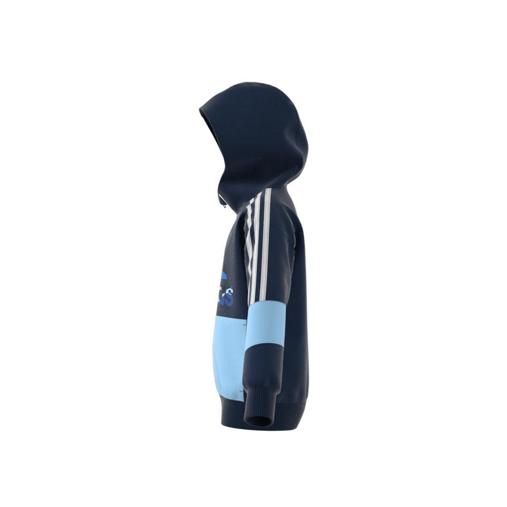 Kids French Terry Hoodie, Blue, A901_ONE, large image number 17