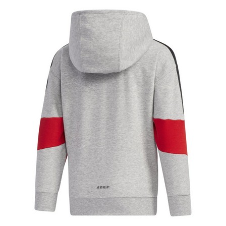 Kids Boys French Terry Hoodie, Grey, A901_ONE, large image number 2