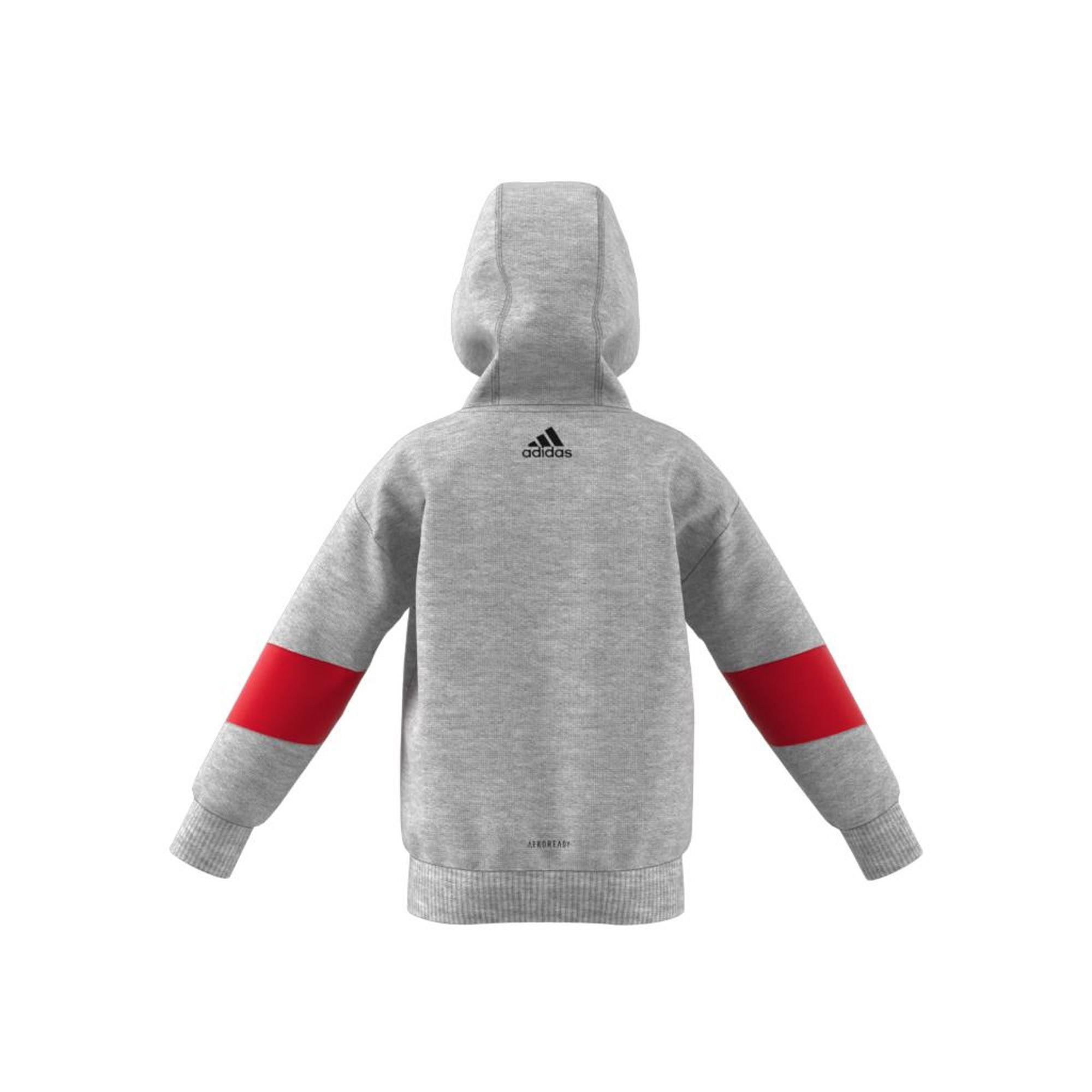 Kids French Terry Hoodie, Grey, A901_ONE, large image number 9
