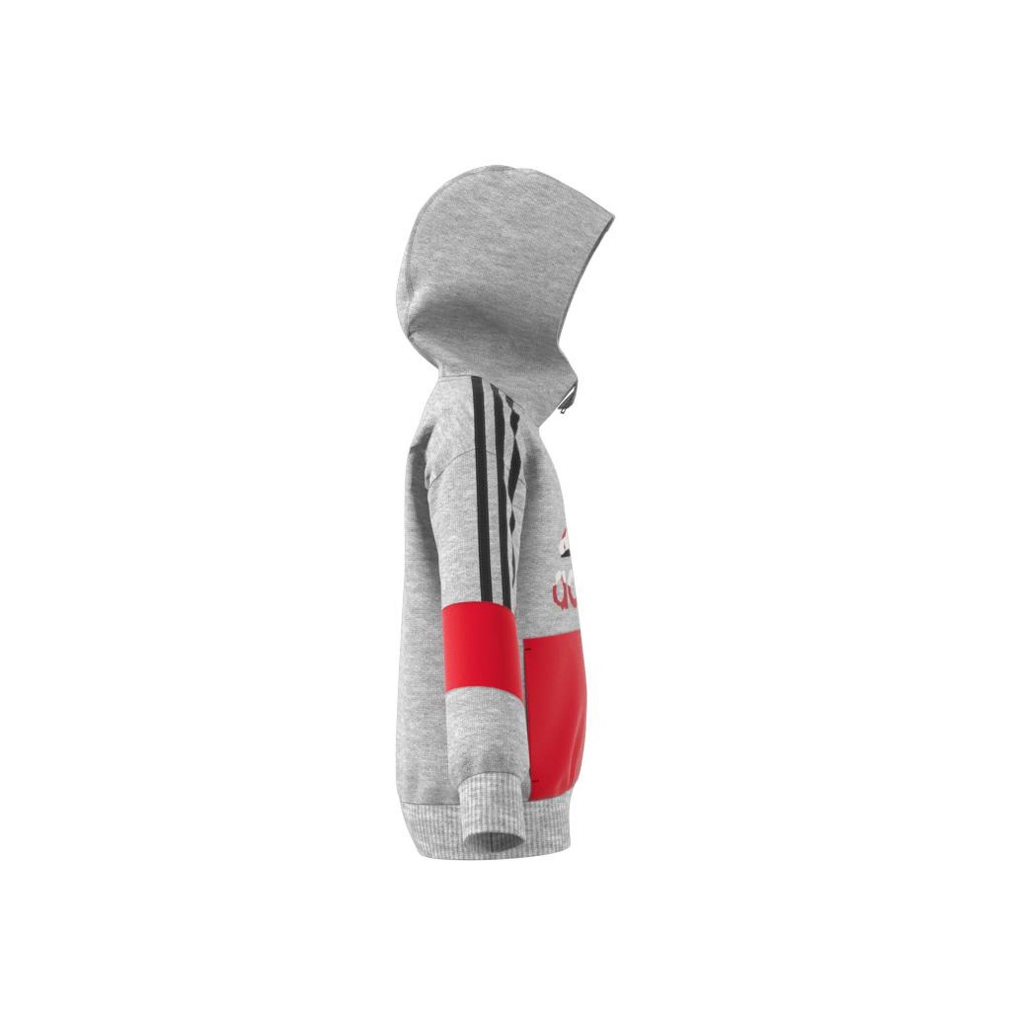 Kids French Terry Hoodie, Grey, A901_ONE, large image number 10