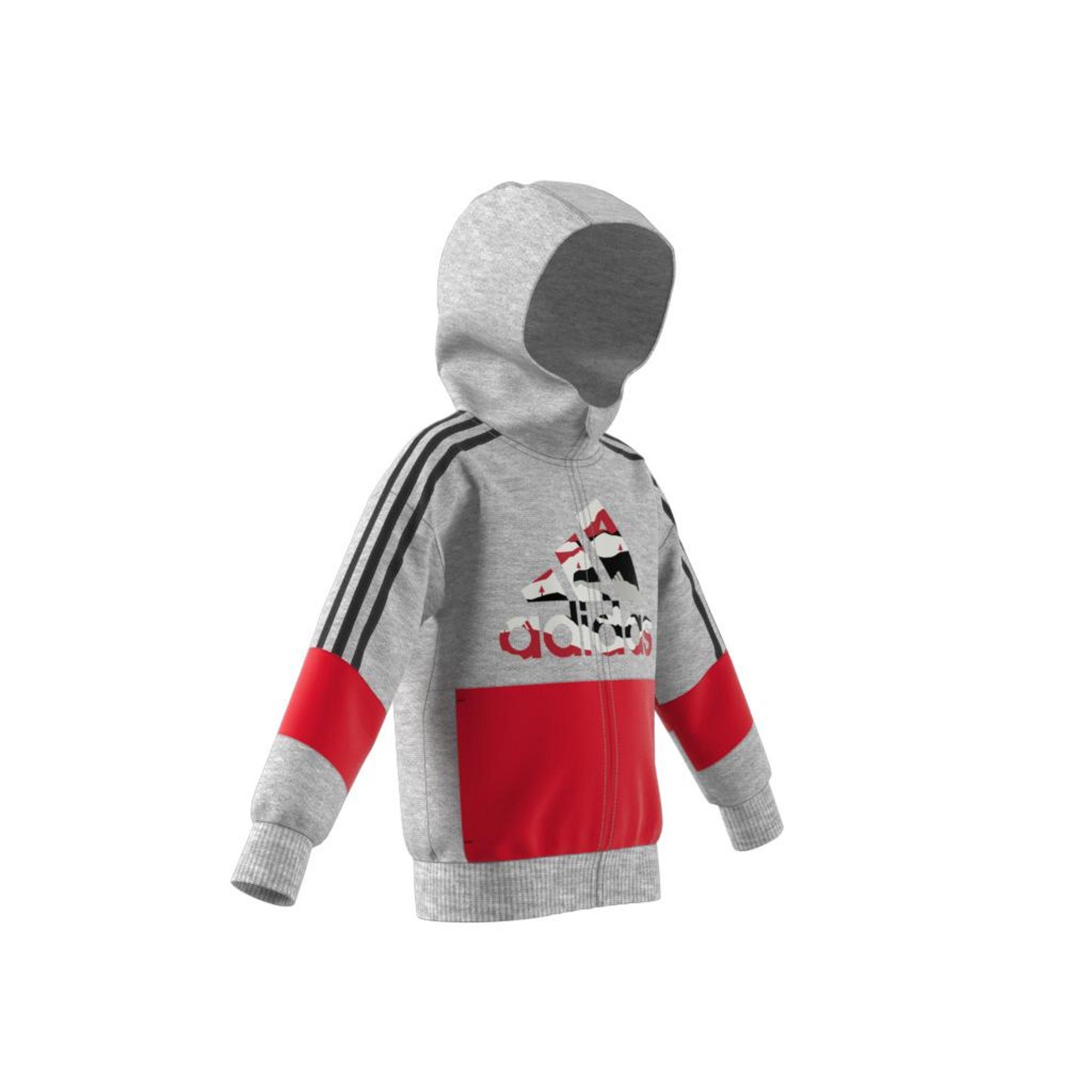 Kids French Terry Hoodie, Grey, A901_ONE, large image number 11