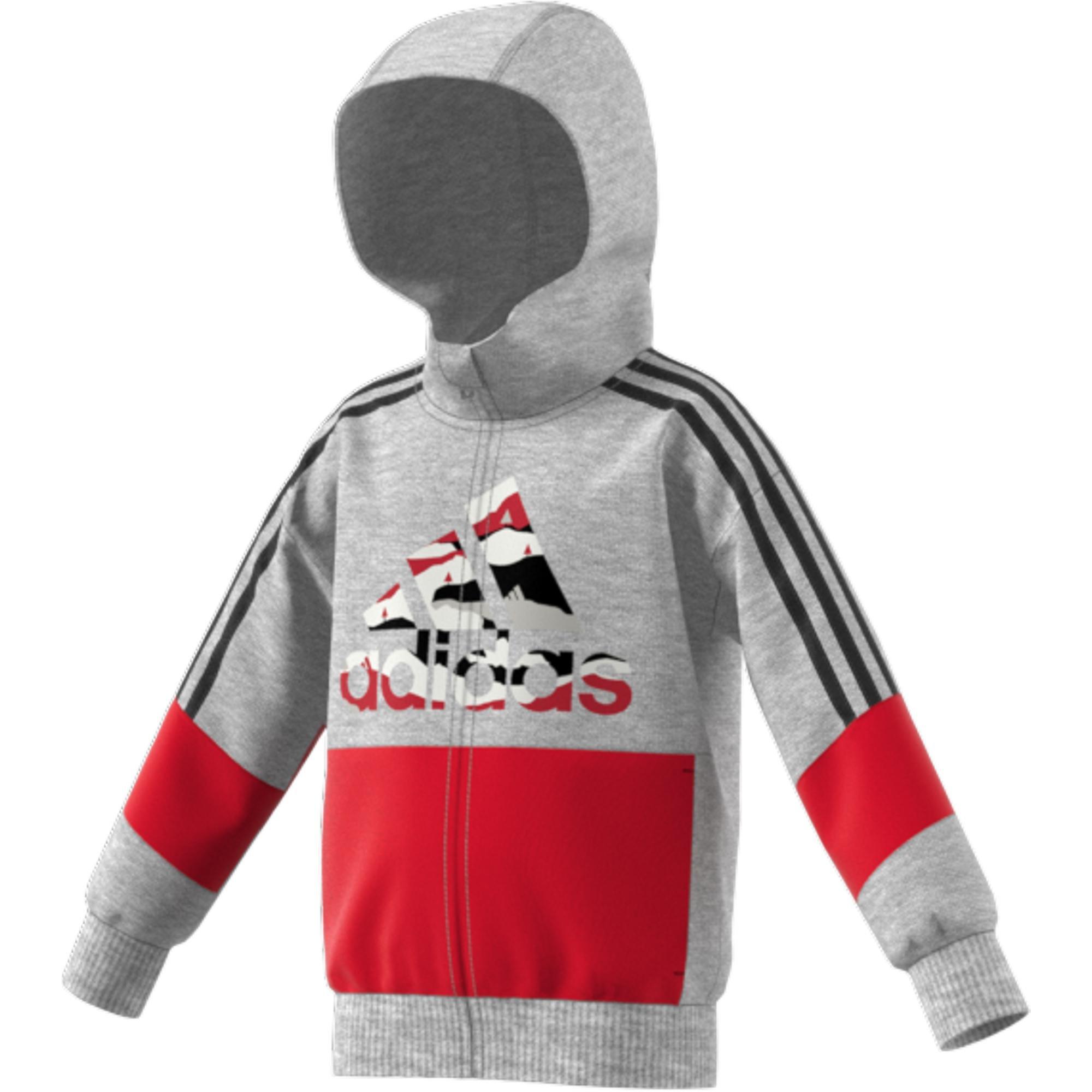 Kids French Terry Hoodie, Grey, A901_ONE, large image number 15