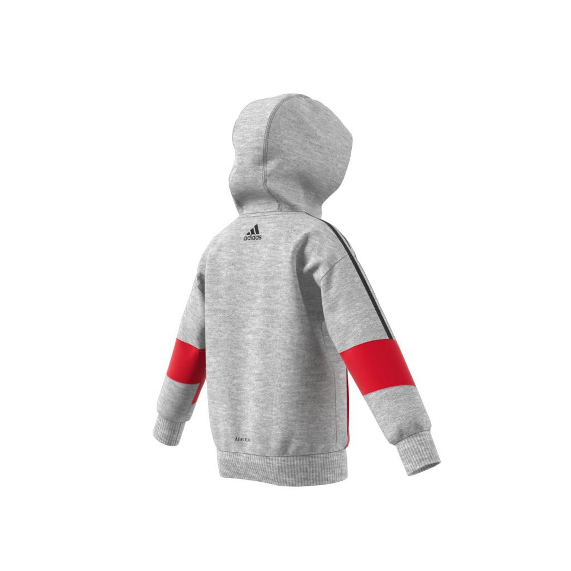 Kids French Terry Hoodie, Grey, A901_ONE, large image number 16