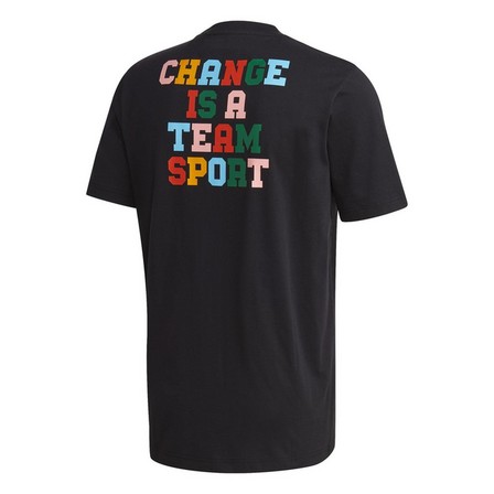 Men Change Is A Team Sport T-Shirt, Black, A901_ONE, large image number 2