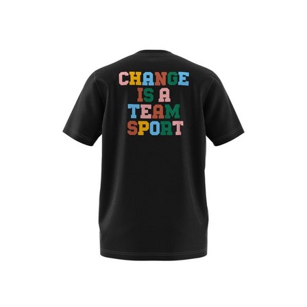 Men Change Is A Team Sport T-Shirt, Black, A901_ONE, large image number 5