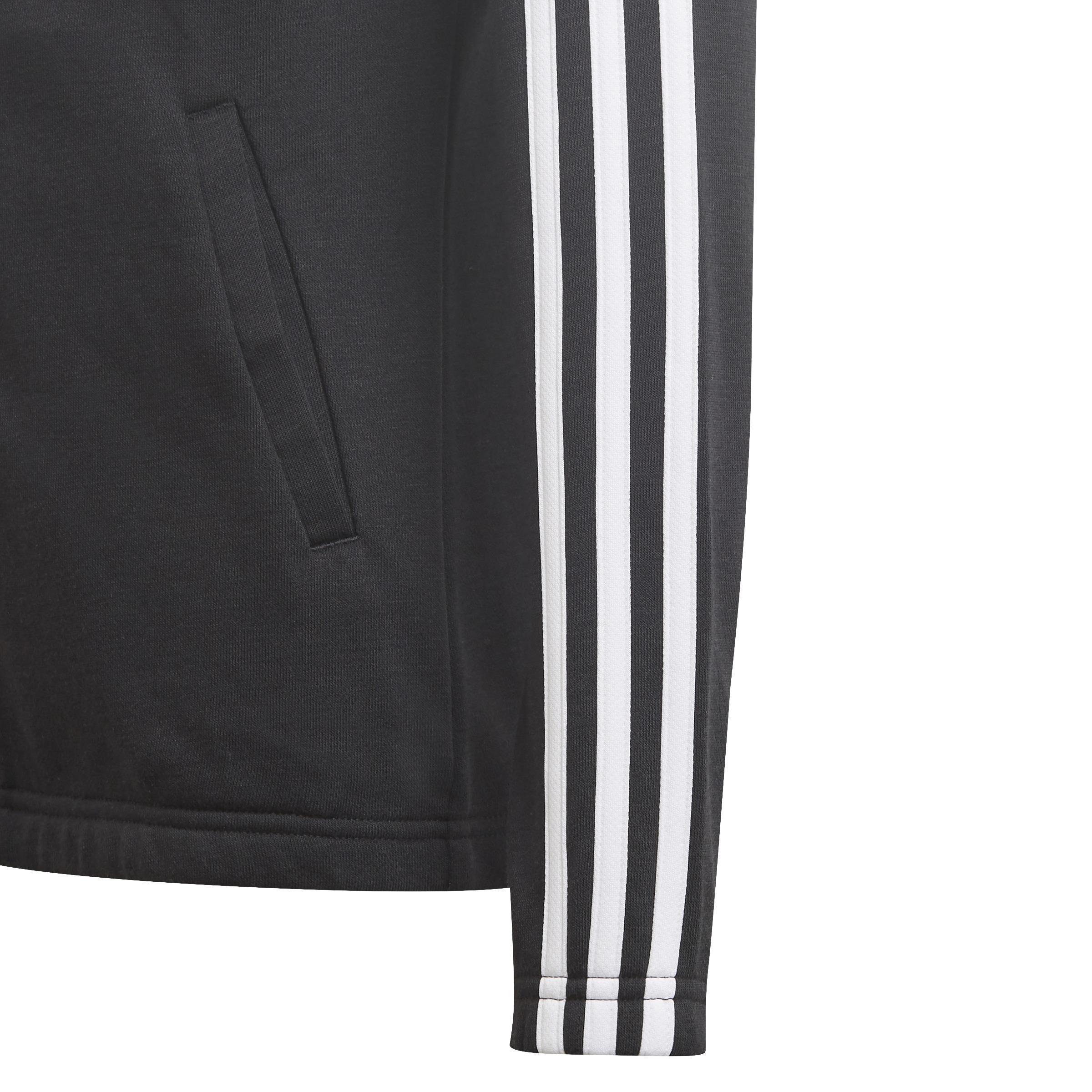 Kids Essentials 3-Stripes Hoodie, Black, , large image number 3