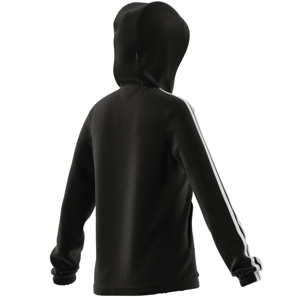 Kids Essentials 3-Stripes Hoodie, Black, , large image number 6