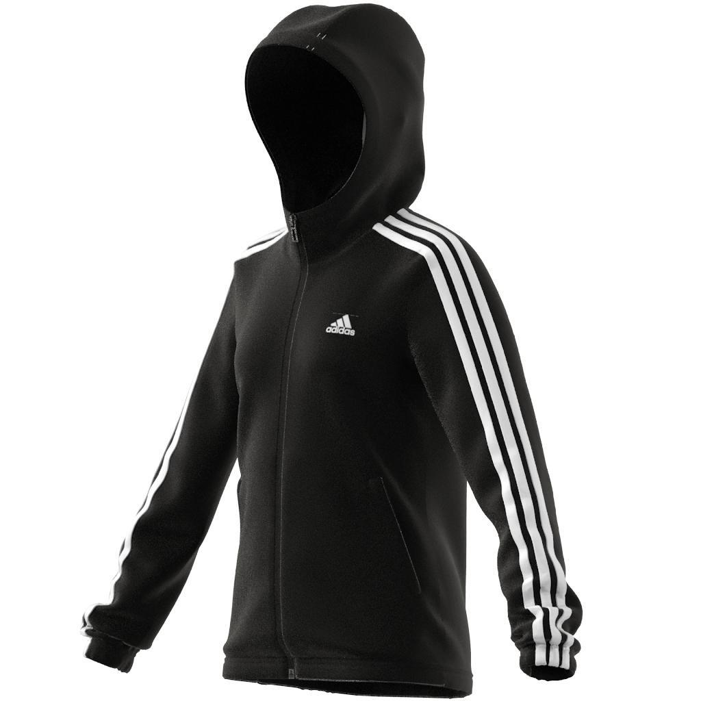 Kids Essentials 3-Stripes Hoodie, Black, , large image number 8