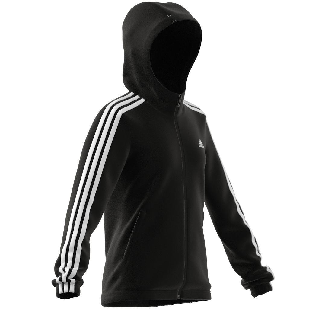 Kids Essentials 3-Stripes Hoodie, Black, , large image number 10