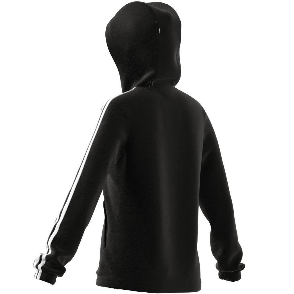 Kids Essentials 3-Stripes Hoodie, Black, , large image number 12