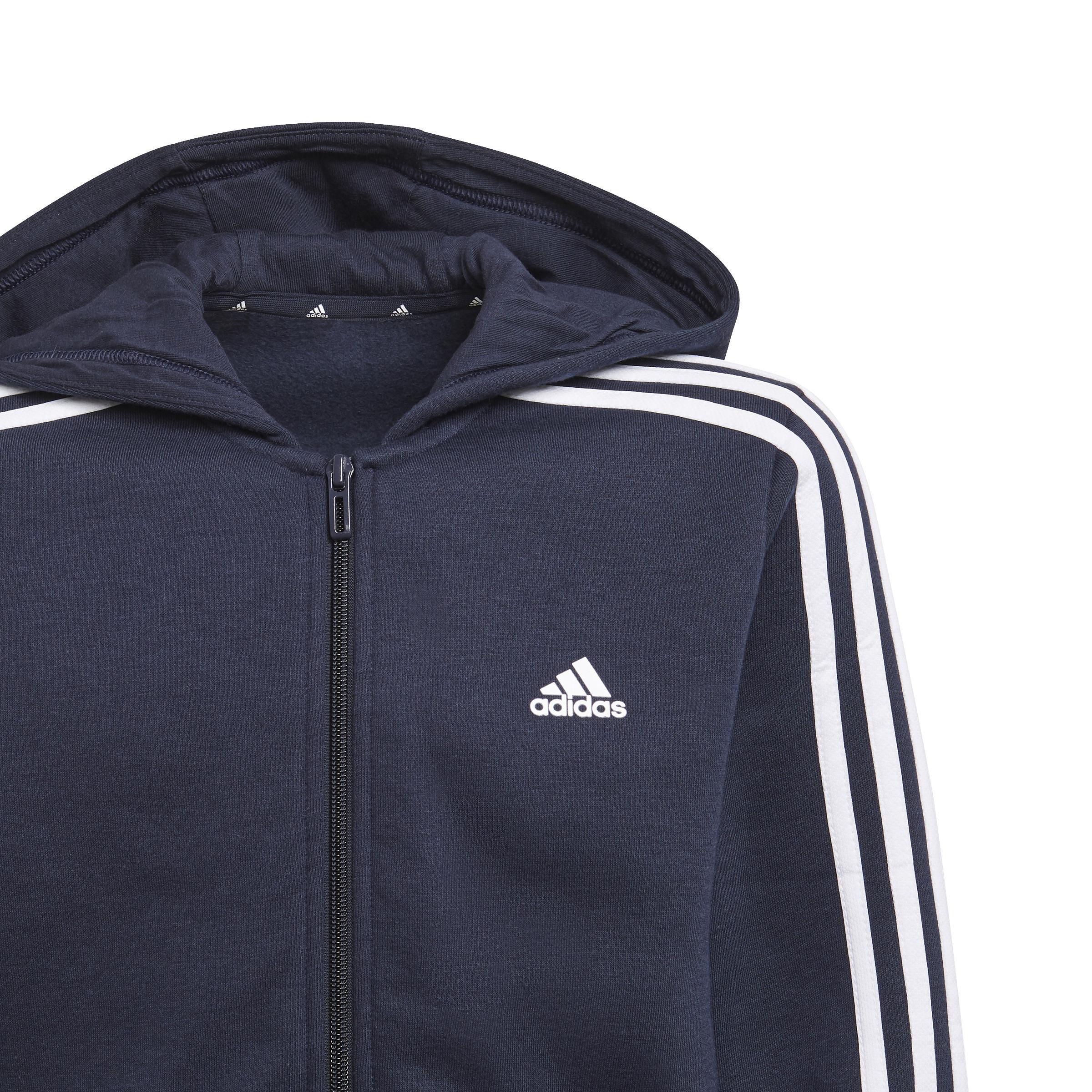 Kids Essentials 3-Stripes Hoodie, Blue, , large image number 5