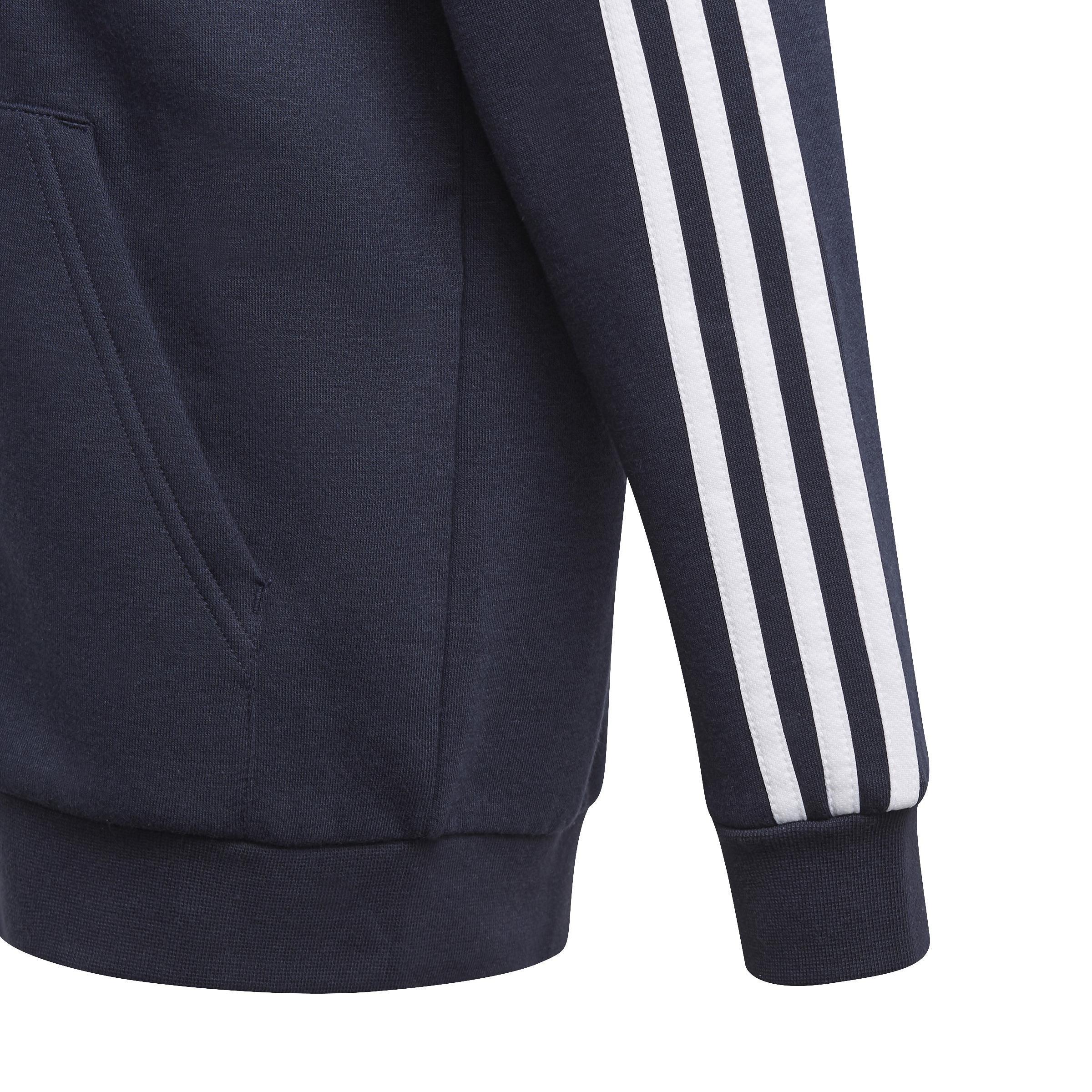 Kids Essentials 3-Stripes Hoodie, Blue, , large image number 6