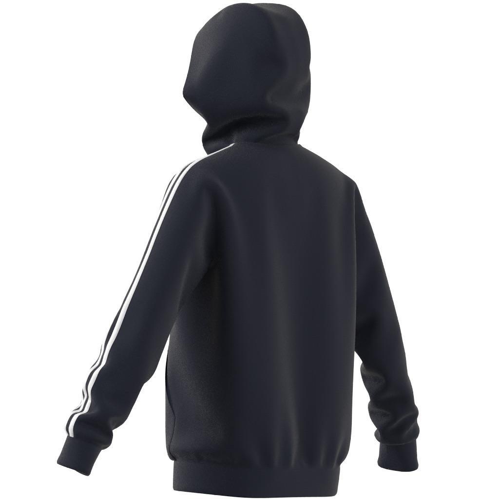 Kids Essentials 3-Stripes Hoodie, Blue, , large image number 7