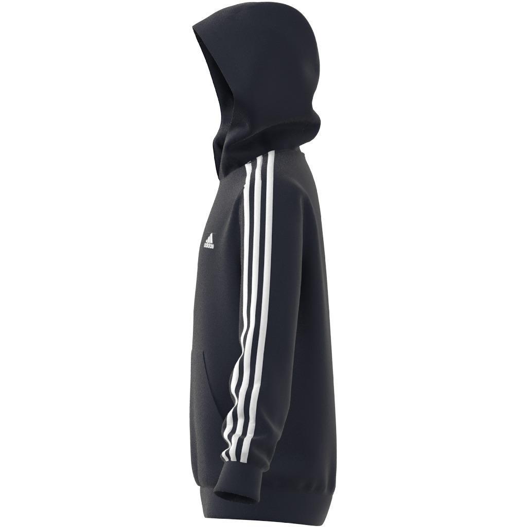 Kids Essentials 3-Stripes Hoodie, Blue, , large image number 10