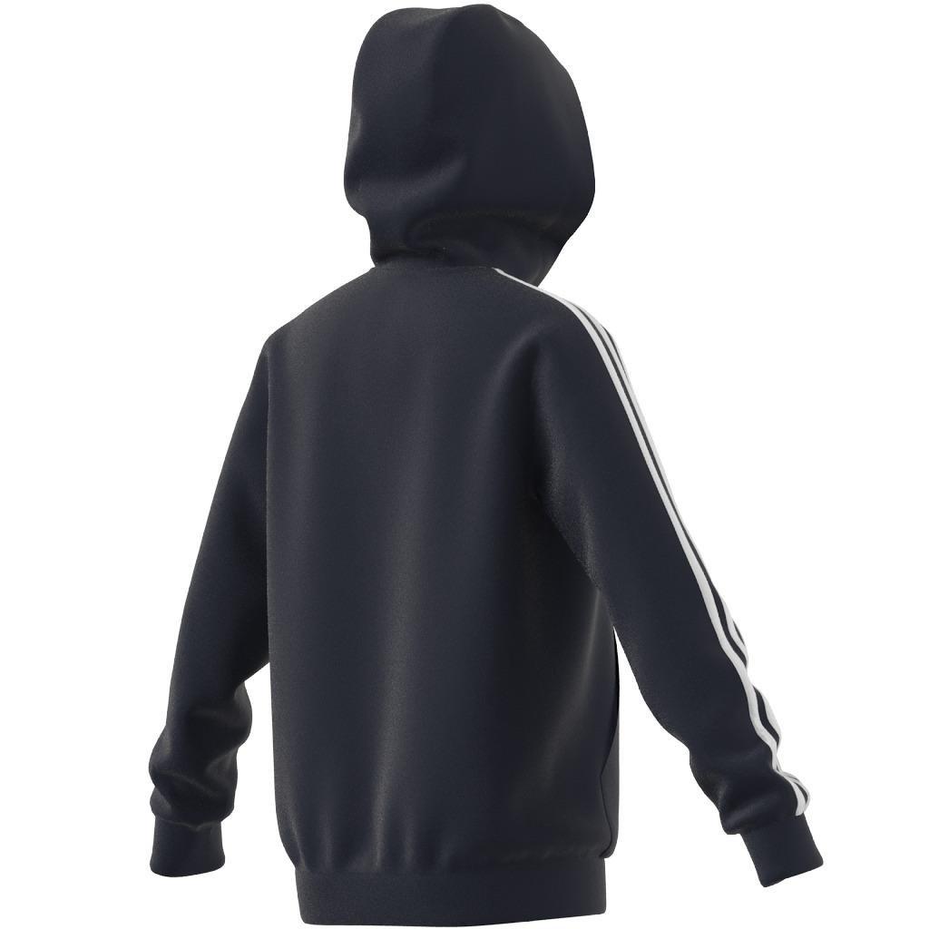 Kids Essentials 3-Stripes Hoodie, Blue, , large image number 13