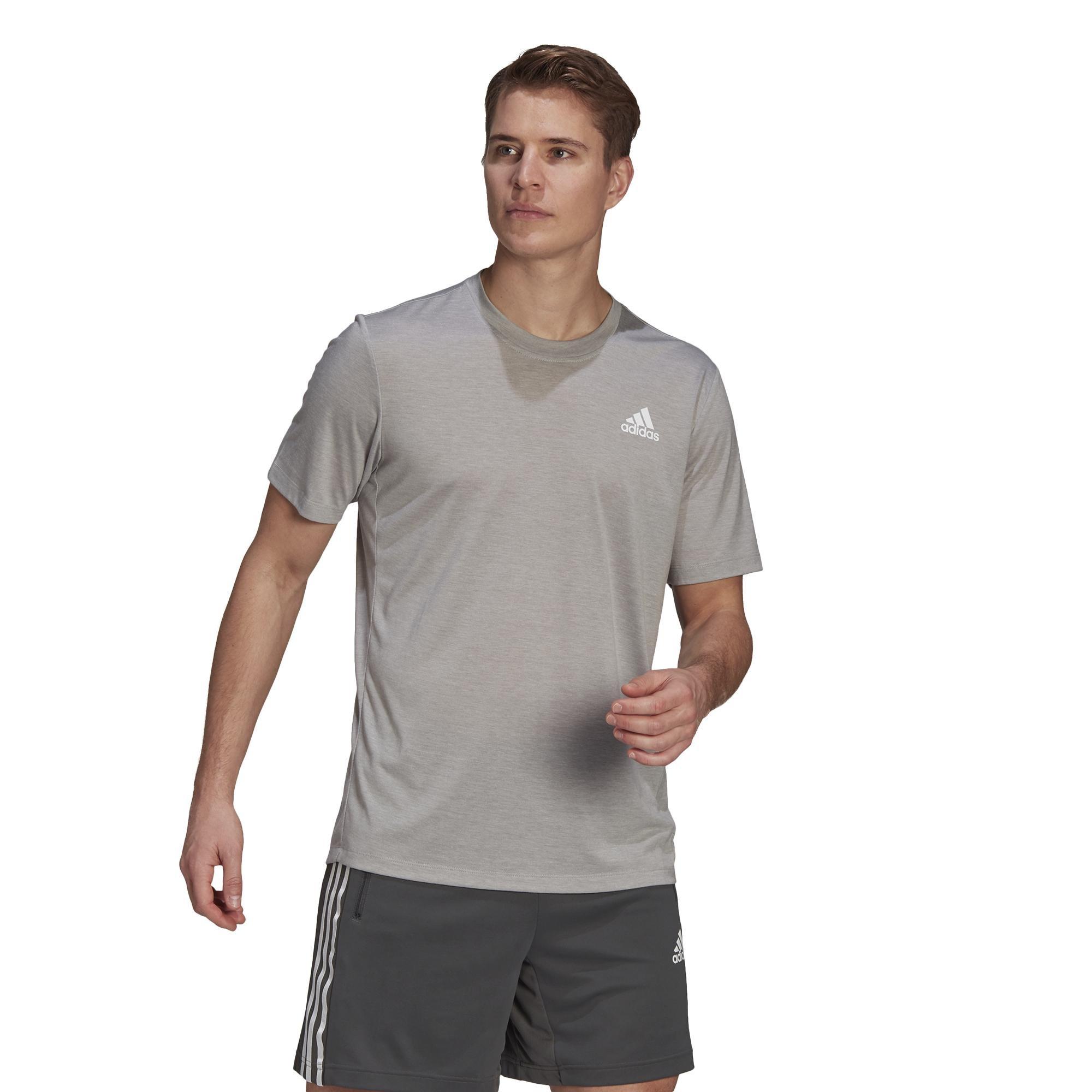 Aeroready Designed To Move Heathered Sport T-Shirt, Grey, A901_ONE, large image number 0