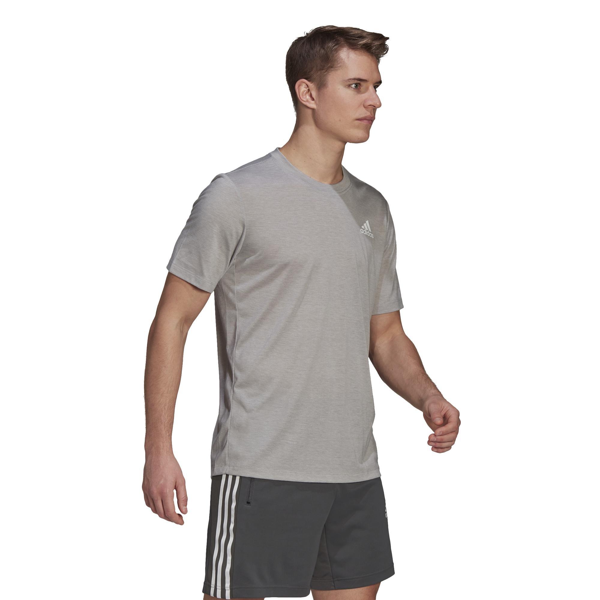 Aeroready Designed To Move Heathered Sport T-Shirt, Grey, A901_ONE, large image number 1