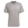 Men Aeroready Designed To Move Heathered Sport T-Shirt, Grey, A901_ONE, thumbnail image number 3