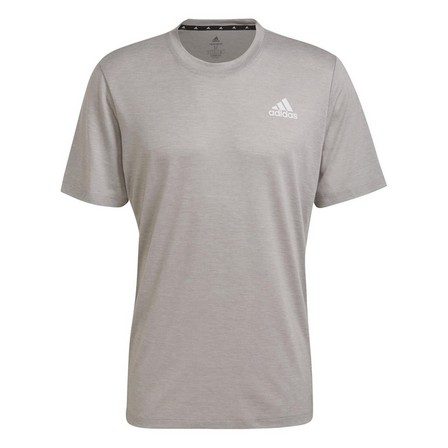 Men Aeroready Designed To Move Heathered Sport T-Shirt, Grey, A901_ONE, large image number 4