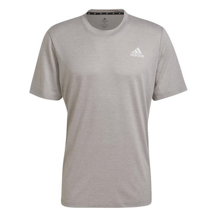 Men Aeroready Designed To Move Heathered Sport T-Shirt, Grey, A901_ONE, large image number 6
