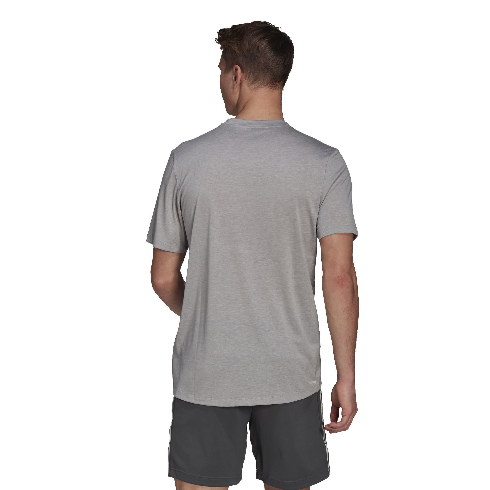 Aeroready Designed To Move Heathered Sport T-Shirt, Grey, A901_ONE, large image number 9