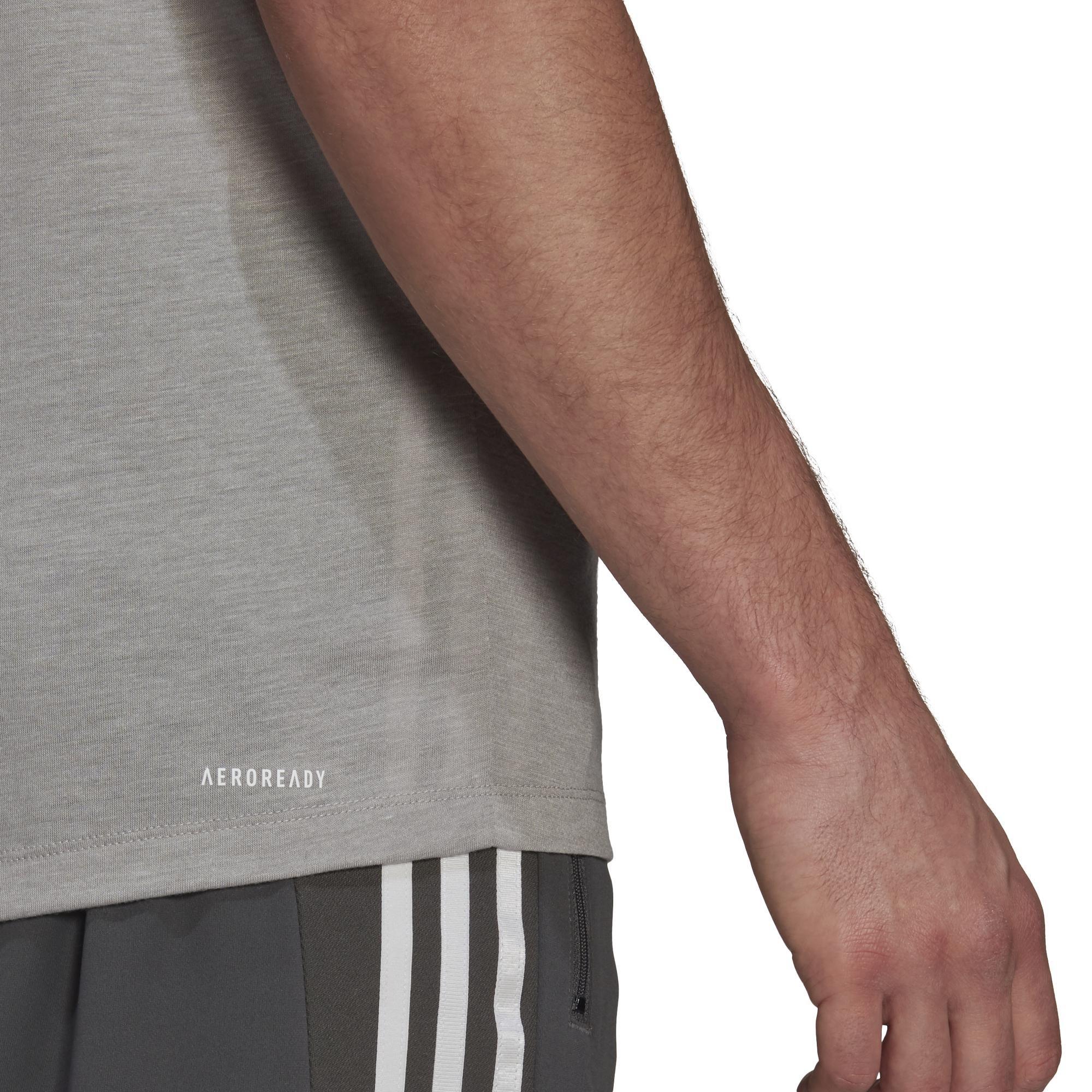 Aeroready Designed To Move Heathered Sport T-Shirt, Grey, A901_ONE, large image number 12
