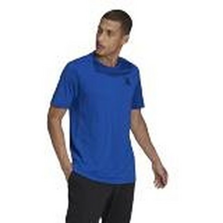 Men Aeroready Designed To Move Sport T-Shirt, Blue, A901_ONE, large image number 21